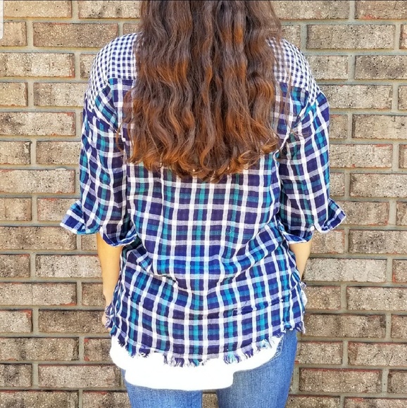 Gingham & Plaid Button-Up Flannel▫️LAST 1▫️ - Picture 4 of 6